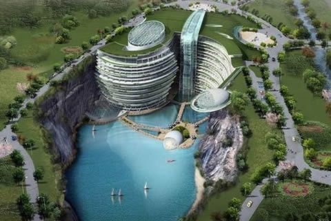 深坑酒店建的咋樣了？華全發(fā)電機帶你去松江看看